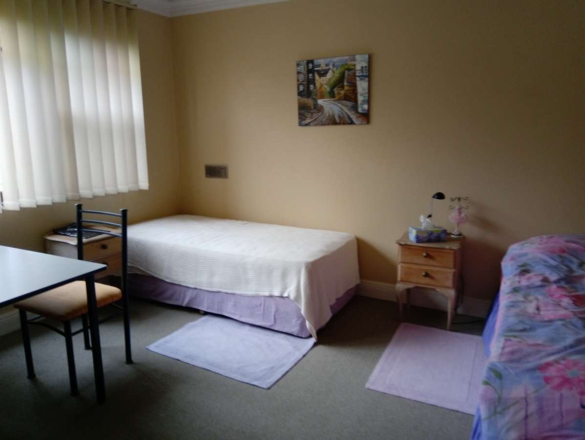 Two single beds room